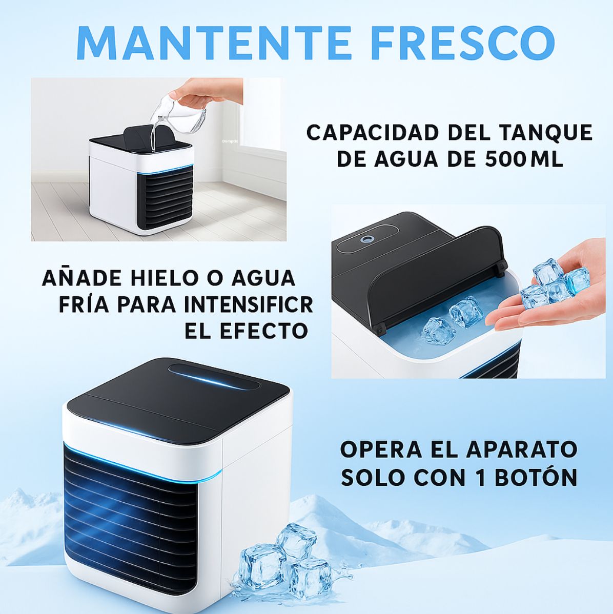 Mini Aire Acondicionado Portátil
