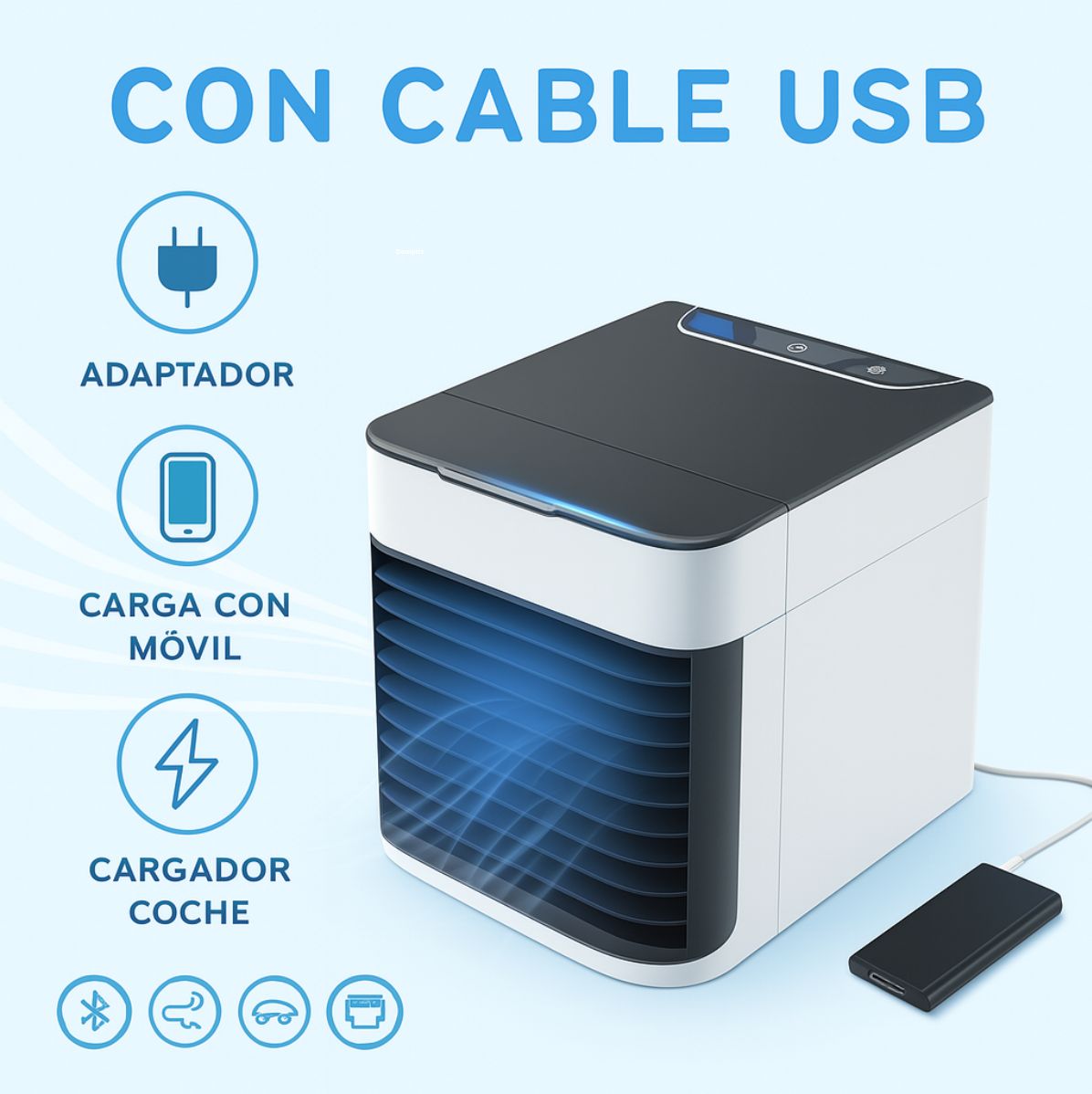 Mini Aire Acondicionado Portátil
